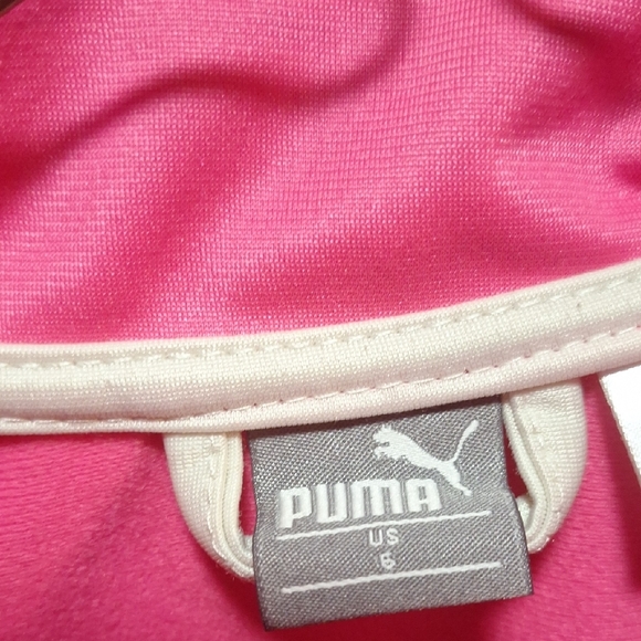 Puma Kids Pink and White Track Set - Picture 2 of 6